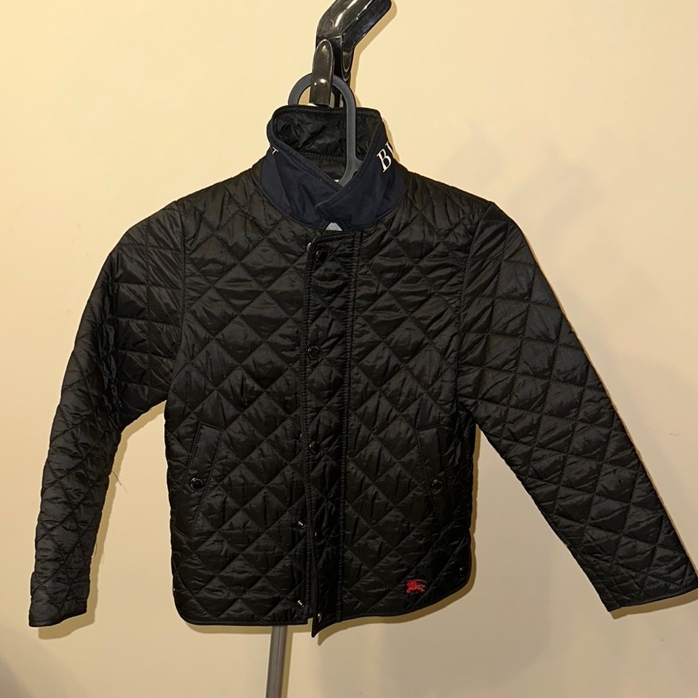 Kids Black Quilted Jacket